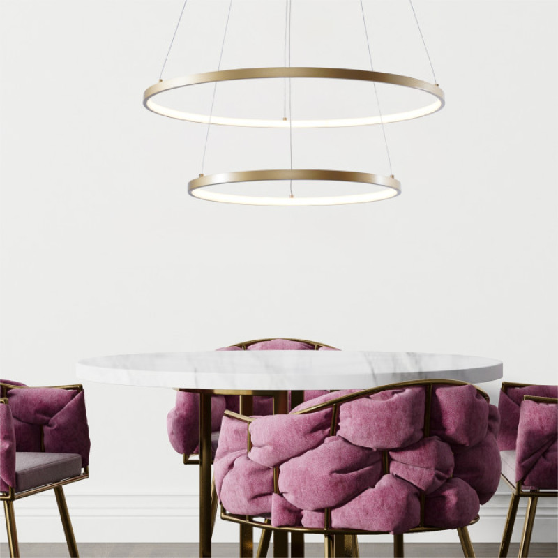 Люстра LED BRENO 18140GD-2 Zuma Line золотий