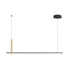 Люстра LED CLAUD 22806M-WOOD Zuma Line чорний, золотий
