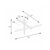 Люстра Zuma Line 22008C3-BK/GD Edge Led 1x25W 3000K-6000K 900Lm IP20