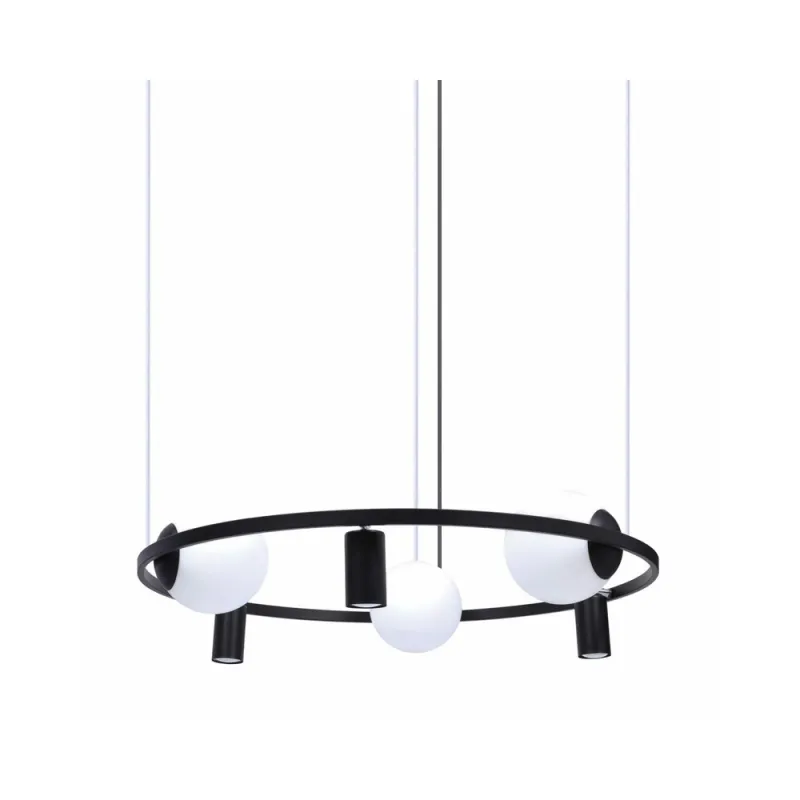 Люстра Zuma Line 5006 Orbit E27+GU10 6x40W IP20 Чорна