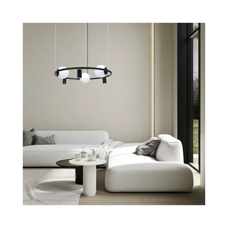 Люстра Zuma Line 5006 Orbit E27+GU10 6x40W IP20 Чорна