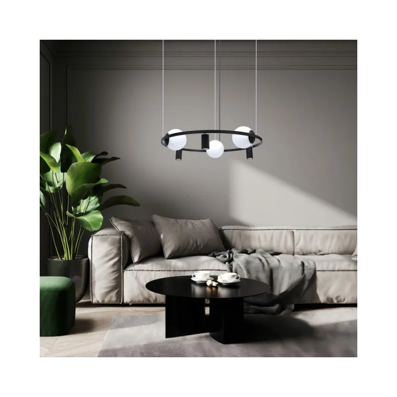 Люстра Zuma Line 5006 Orbit E27+GU10 6x40W IP20 Чорна