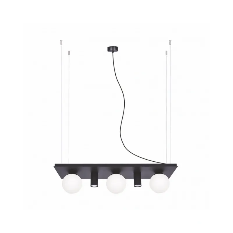 Люстра Zuma Line 5555 Shelf E14+GU10 5x10W IP20 Чорна