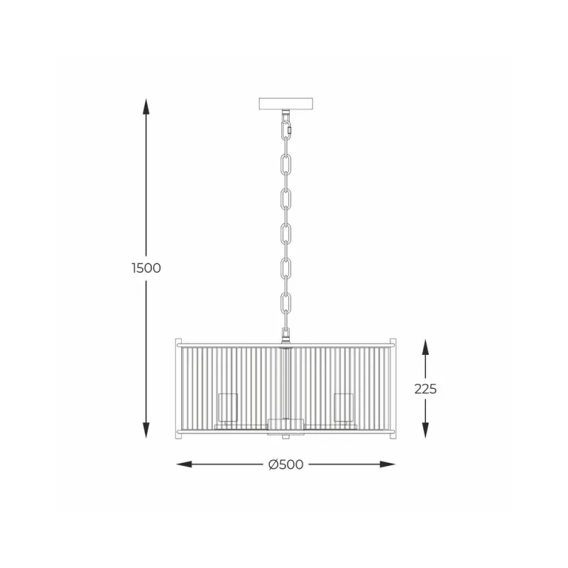 Люстра Zuma Line 2200131P-L Marmo E27 3x40W IP20 Хром