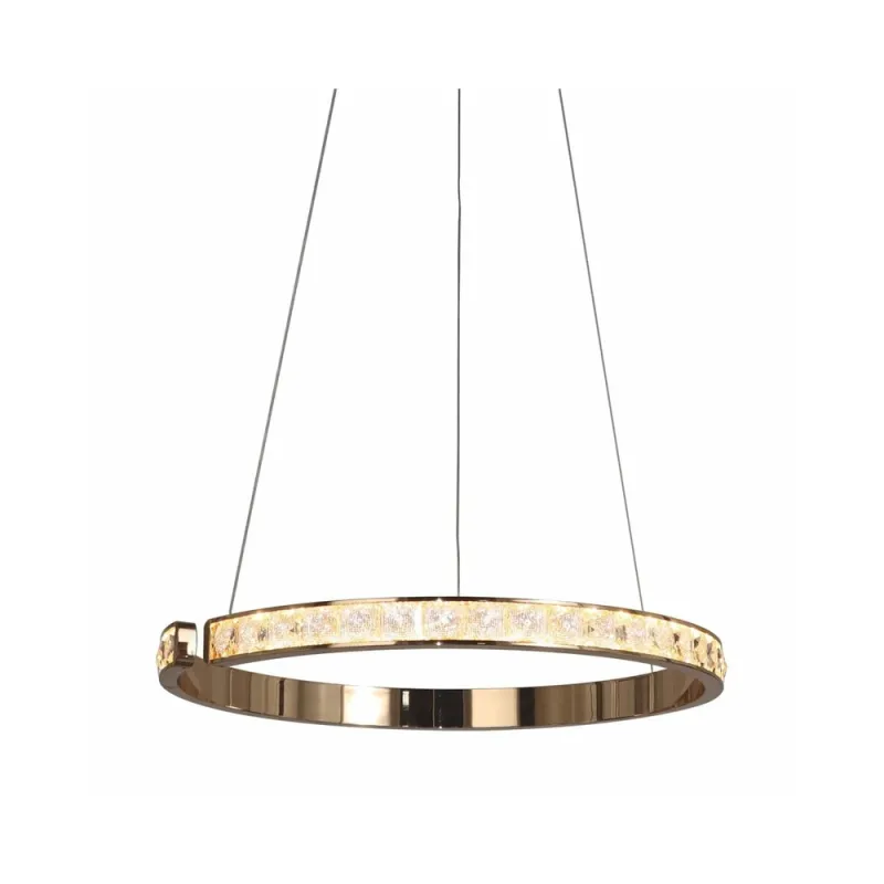 Підвісний світильник, люстра Zuma Line MD4996-1-3GBD Muriel Led 1x60W 3000K 7100Lm IP20 Золотий