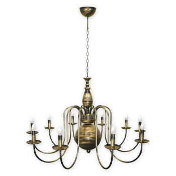 Люстра Lemir Lighting 19_10 MAX Kandelabr Max patyna E14 10x60W IP20