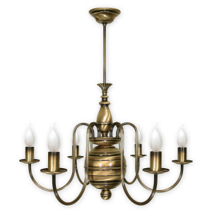 Люстра Lemir Lighting 193/W6 Kandelabr patyna E14 6x60W IP20