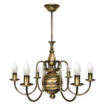 Люстра Lemir Lighting 193/W6 Kandelabr patyna E14 6x60W IP20