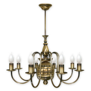 Люстра Lemir Lighting 194/W8 Kandelabr patyna E14 8x60W IP20