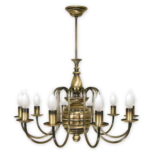 Люстра Lemir Lighting 195/W10 Kandelabr patyna E14 10x60W IP20