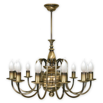 Люстра Lemir Lighting 196/W12 Kandelabr patyna E14 12x60W IP20