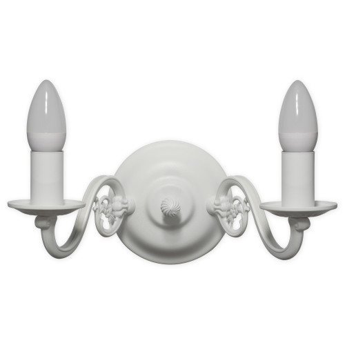 Бра Lemir Lighting 381 K2 BIA Cereus biały matowy E14 2x60W IP20