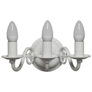 Бра Lemir Lighting 382 K3 BIA Cereus biały matowy E14 3x60W IP20