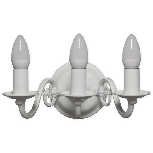 Бра Lemir Lighting 382 K3 BIA Cereus biały matowy E14 3x60W IP20