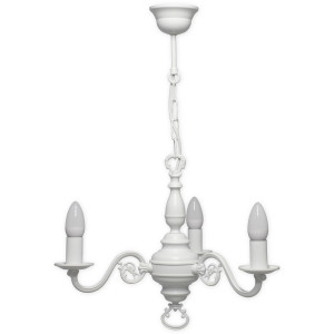 Люстра Lemir Lighting 383 W3 BIA Cereus biały matowy E14 3x60W IP20
