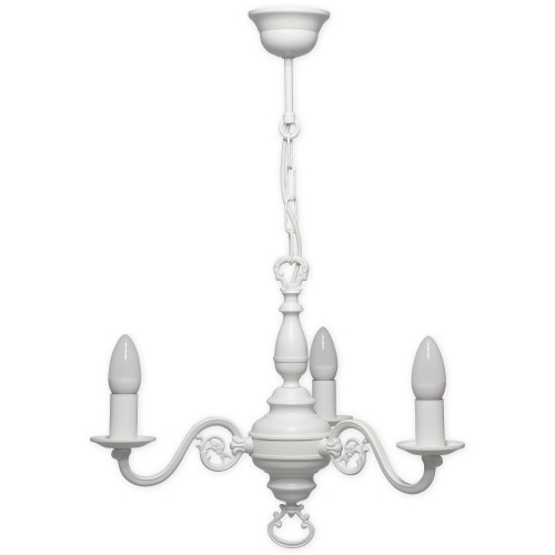 Люстра Lemir Lighting 383 W3 BIA Cereus biały matowy E14 3x60W IP20