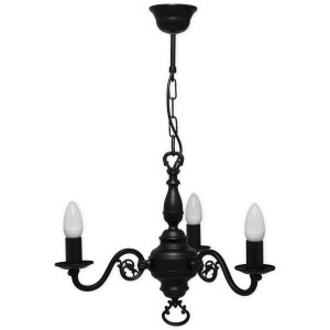 Люстра Lemir Lighting 383 W3 CZA Cereus czarny matowy E14 3x60W IP20