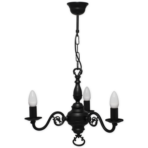 Люстра Lemir Lighting 383 W3 CZA Cereus czarny matowy E14 3x60W IP20