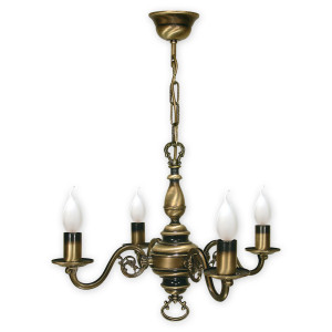 Люстра Lemir Lighting 384/W4 Cereus patyna E14 4x60W IP20