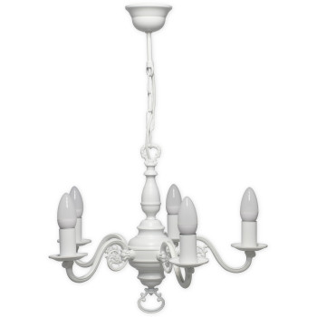 Люстра Lemir Lighting 385 W5 BIA Cereus biały matowy E14 5x60W IP20