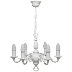 Люстра Lemir Lighting 386 W6 BIA Cereus biały matowy E14 6x60W IP20