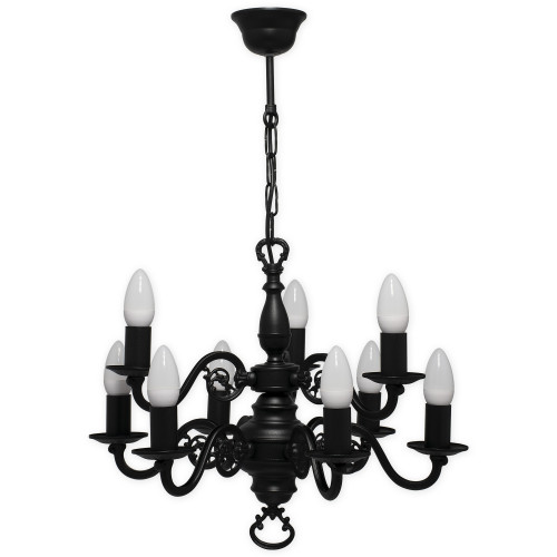 Люстра Lemir Lighting 387 W9 CZA Cereus czarny matowy E14 9x60W IP20