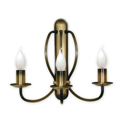 Бра Lemir Lighting 392/K3 Korona patyna E14 3x60W IP20