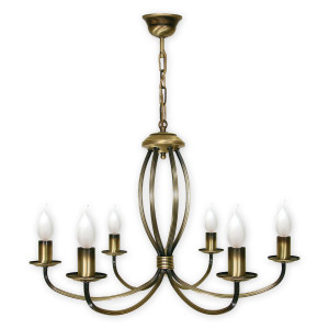 Люстра Lemir Lighting 396/W6 Korona patyna E14 6x60W IP20