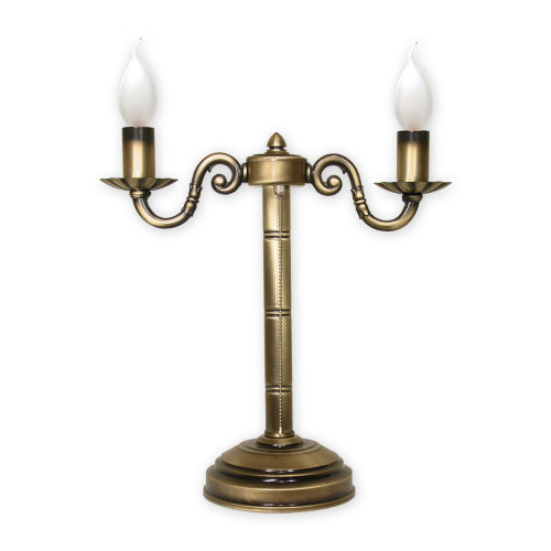 Настільна лампа Lemir Lighting O1008/L2 Prima patyna E14 2x60W IP20