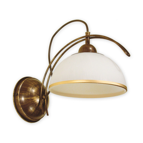 Бра Lemir Lighting O1480 BR Flex brązowy + zdobienie złotem E27 1x60W IP20