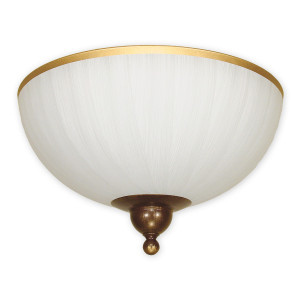 Світильник стельовий Lemir Lighting O1481 BR Flex brązowy + zdobienie złotem E27 2x60W IP20