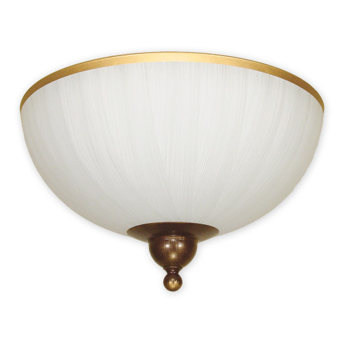 Світильник стельовий Lemir Lighting O1481 BR Flex brązowy + zdobienie złotem E27 2x60W IP20