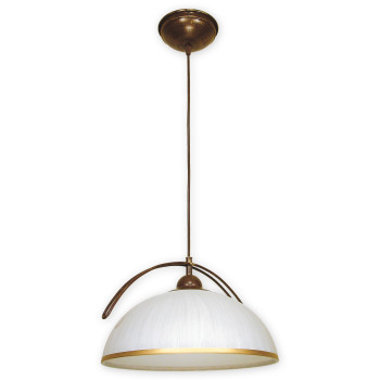 Підвісна люстра Lemir Lighting O1487 BR Flex brązowy + zdobienie złotem E27 1x60W IP20
