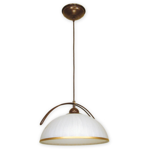 Підвісна люстра Lemir Lighting O1487 BR Flex brązowy + zdobienie złotem E27 1x60W IP20