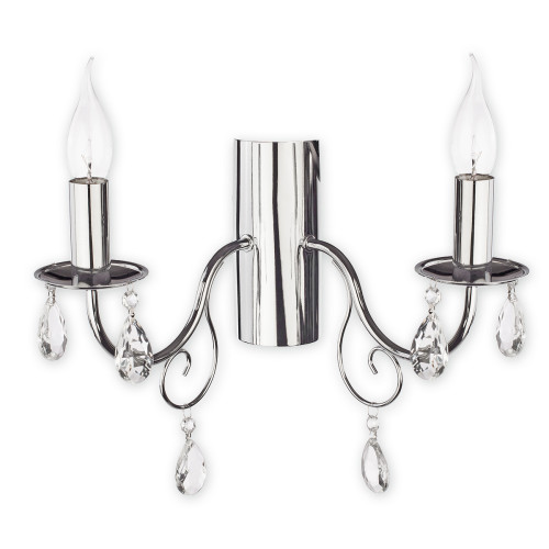 Бра Lemir Lighting O1951 CH Velio chrom E14 2x60W IP20