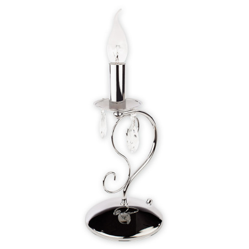 Настільна лампа Lemir Lighting O1958 CH Velio chrom E14 1x60W IP20