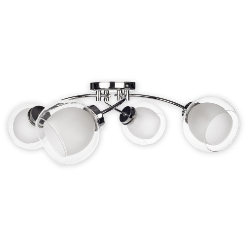 Люстра стельова Lemir Lighting O2044 P4 CH Dexy chrom E27 4x60W IP20