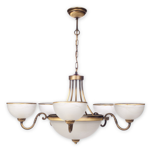 Люстра Lemir Lighting O2085 W7 PAT Sato patyna E27 7x60W IP20