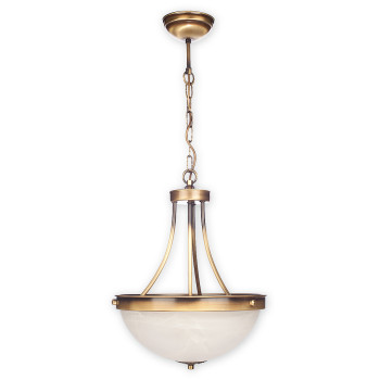 Підвісна люстра Lemir Lighting O2122 W2 PAT Arkadia patyna E27 2x60W IP20