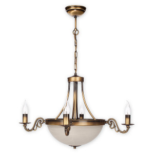 Люстра Lemir Lighting O2124 W6 PAT Arkadia patyna E14 + E27 6x60W IP20
