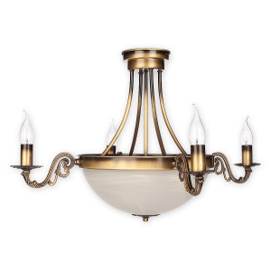 Люстра Lemir Lighting O2134 W6 PAT Arkadia Plus patyna E14 + E27 6x60W IP20