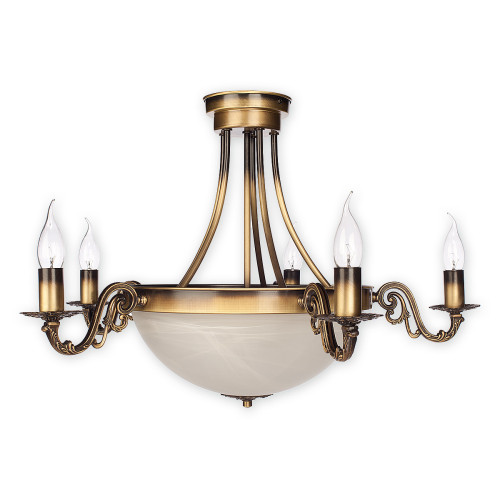 Люстра Lemir Lighting O2135 W7 PAT Arkadia Plus patyna E14 + E27 7x60W IP20