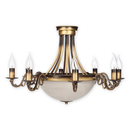 Люстра Lemir Lighting O2137 W10 PAT Arkadia Plus patyna E14 + E27 10x60W IP20