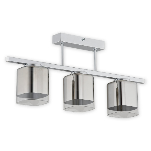 Люстра стельова Lemir Lighting O2313 P3 CH Savia chrom E27 3x60W IP20