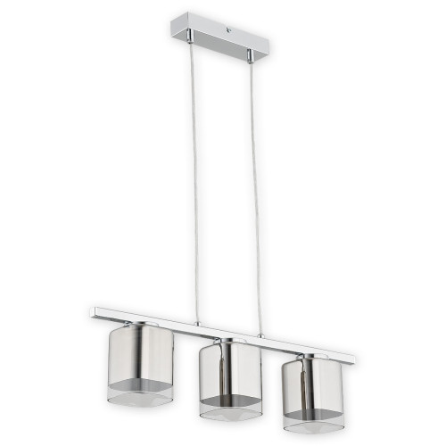 Люстра підвісна Lemir Lighting O2313 W3 CH Savia chrom E27 3x60W IP20