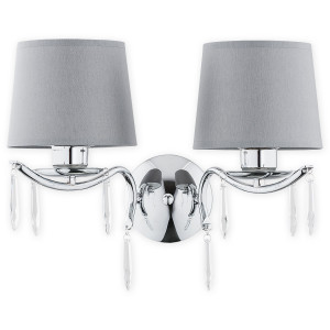 Бра Lemir Lighting O2481 K2 CH Agila chrom E27 2x60W IP20