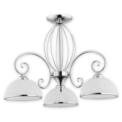 Люстра Lemir Lighting O2493 W3 CH Indra chrom E27 3x60W IP20
