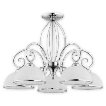 Люстра Lemir Lighting O2495 W5 CH Indra chrom E27 5x60W IP20