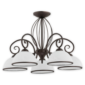 Люстра Lemir Lighting O2495 W5 RW Indra rdza wenge E27 5x60W IP20