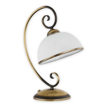 Настільна лампа Lemir Lighting O2498 L1 PAT Indra patyna E27 1x60W IP20